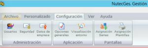 menu configuracion - datos de empresa
